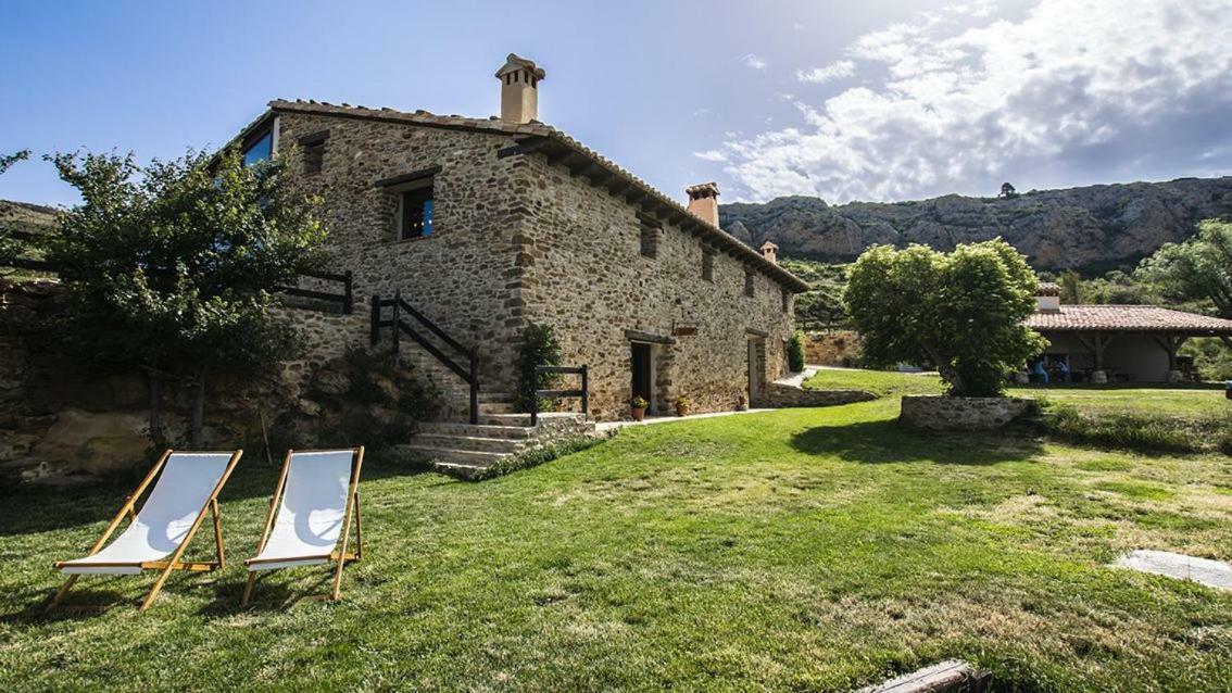 Masia El Cabrero Villarroya de los Pinares Bagian luar foto